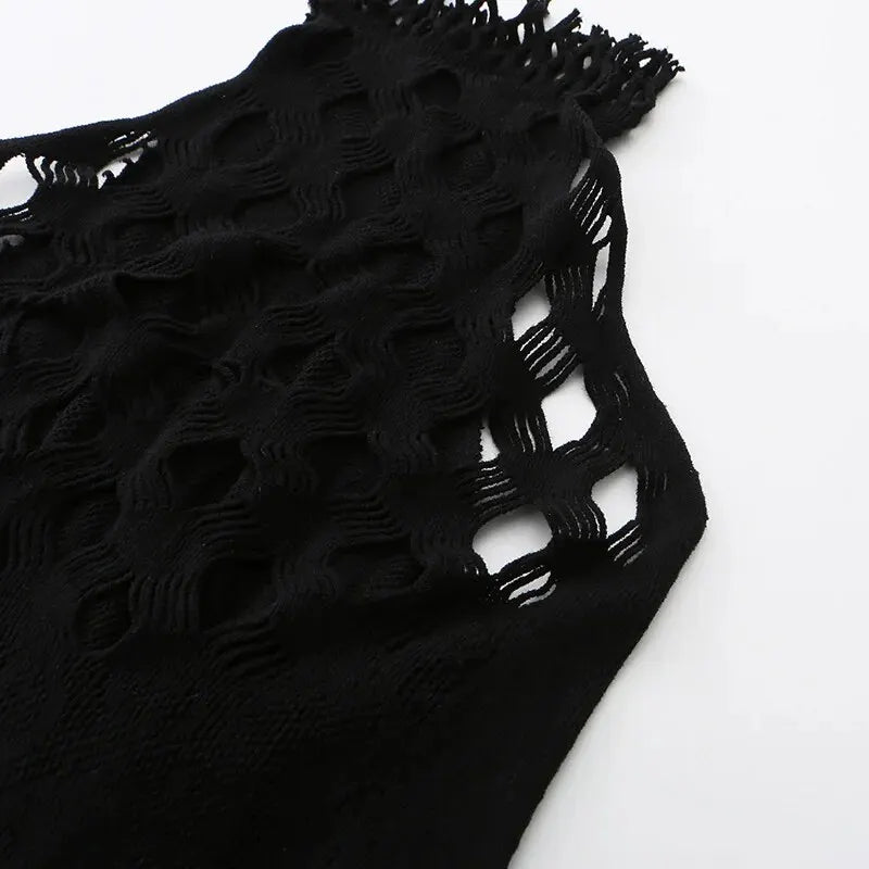 1PC Sexy Women Fishnet See Through Cover Up Bodysuit Hollow Out Halter Beachwear Bodystocking Without Underwear Swimsuit