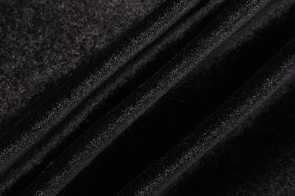 2025 Autumn Winter Women Solid Velvet Long Sleeve Ruched Midi Dress Side Slit Bodycon Sexy Streetwear Party Elegant Club
