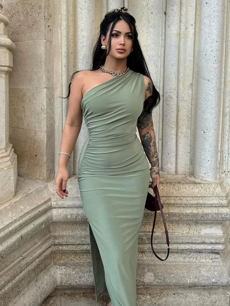 Summer Black New Dress Women Fashion Sexy Split Sleeveless Backless Slim Dress Female Casual Club Elegant Lady Party Dress